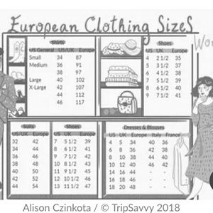 💝European Clothing Sizes👀